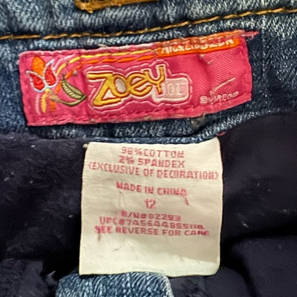 ZOEY 101 / Nickelodeon Y2K Denim Jean Skirt Skort Size 12 - Picture 3 of 7